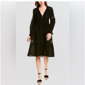 Chic Black Long Sleeve Dress